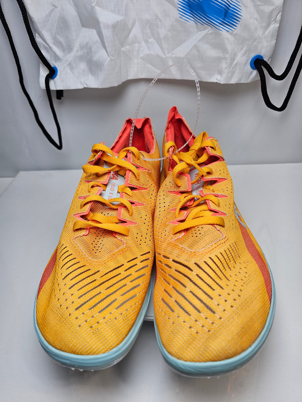 Hoka Cielo x LD Radiant Yellow/Camellia Carbon Fiber Track Spikes W14/M13 NWOB