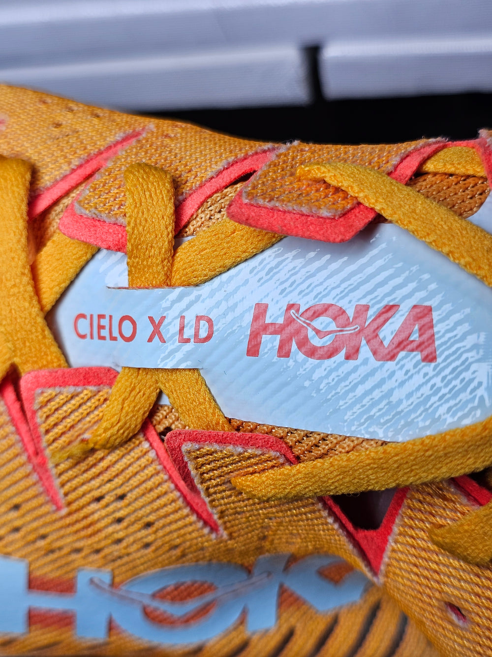 Hoka Cielo x LD Radiant Yellow/Camellia Carbon Fiber Track Spikes W14/M13 NWOB