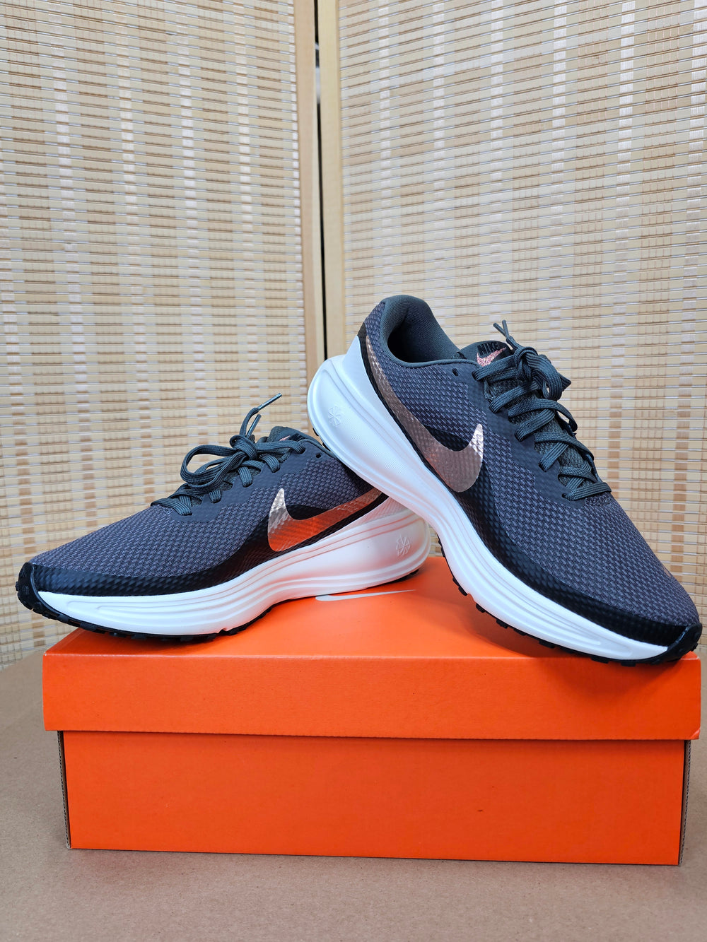 Nike Revolution 8 Women’s HJ8485-200 Size 10 Medium Ash Metallic Bronze NIB