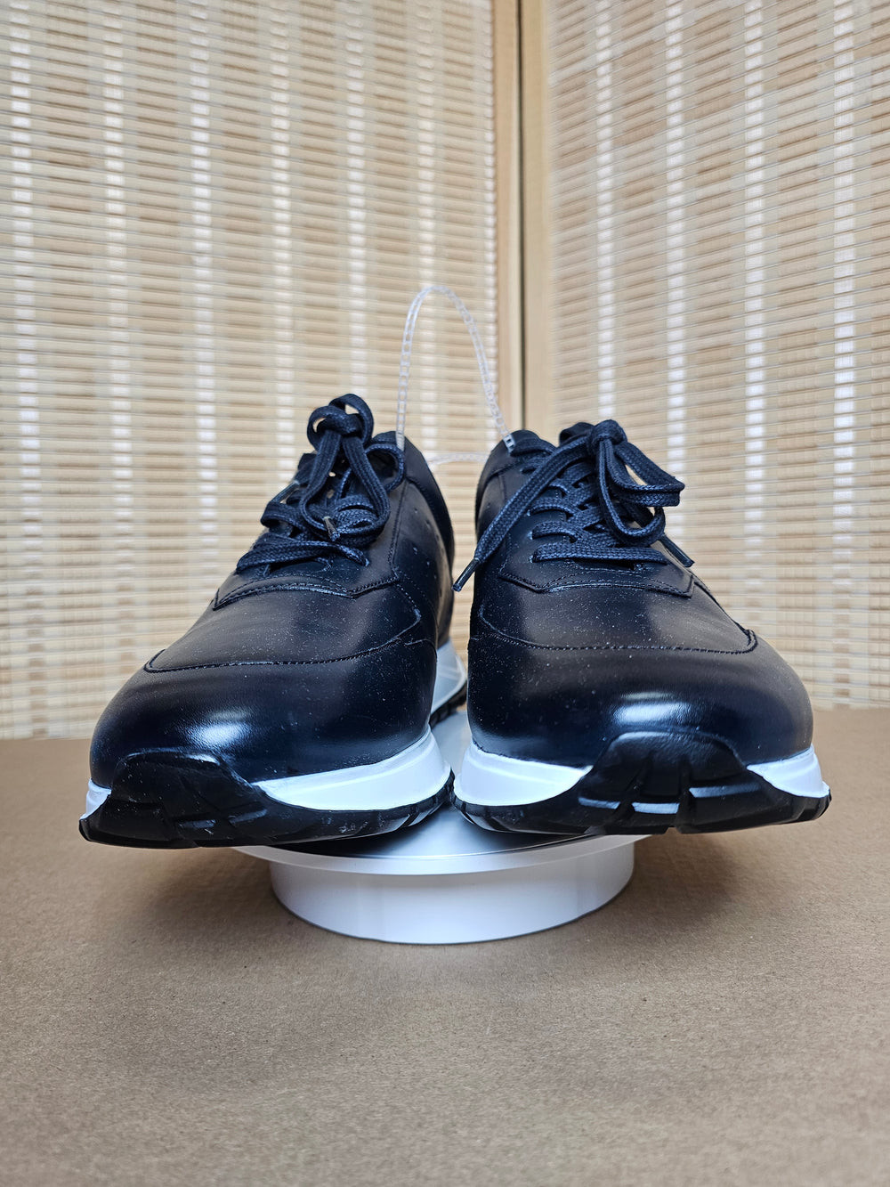 Allen Edmonds Everett Navy Leather Lace Up Sneakers Men’s 13 D