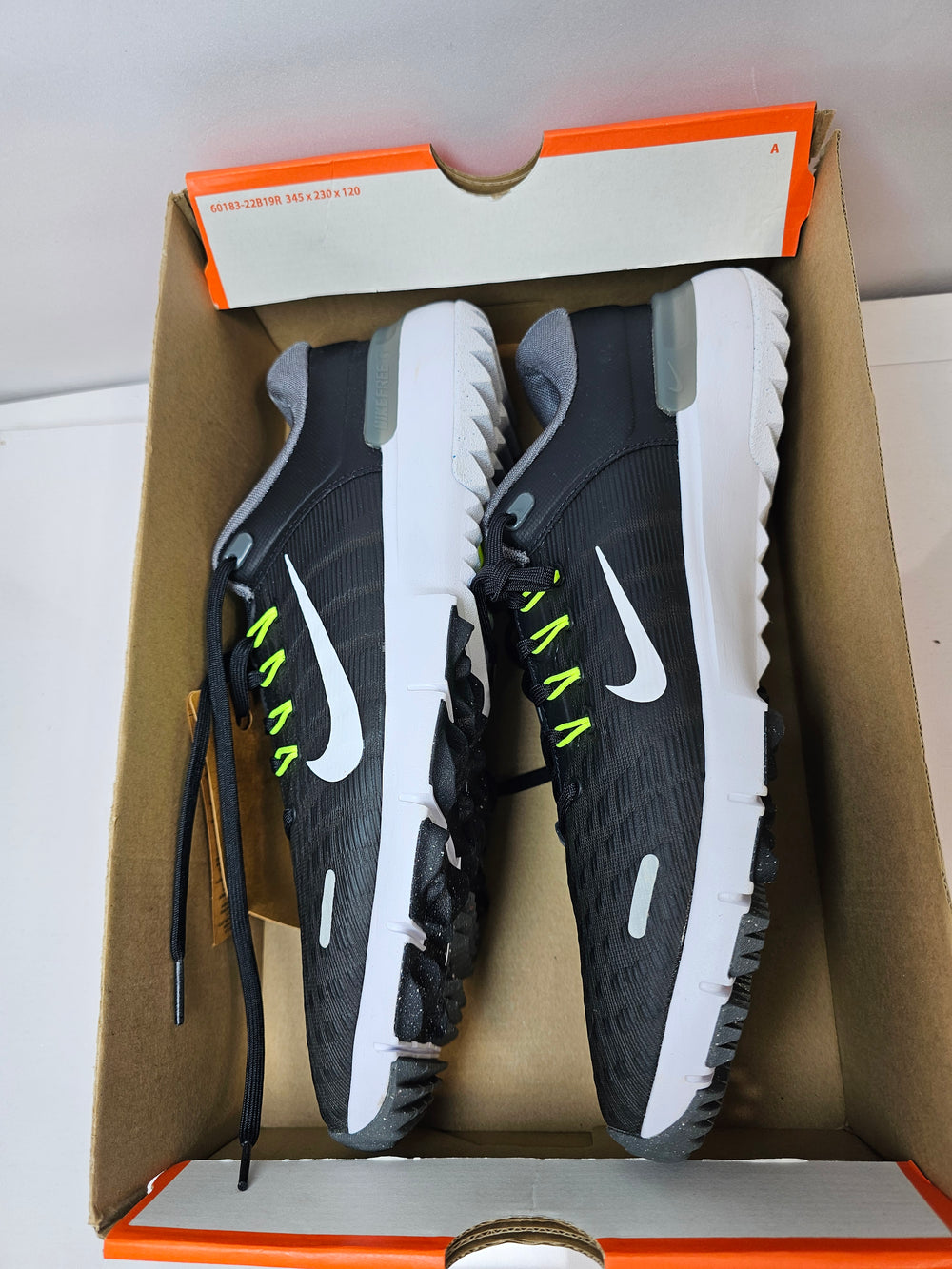 NEW Nike Free Golf NN Men's Size 11 Black White Golf Shoes FQ7875-001 Box No Lid