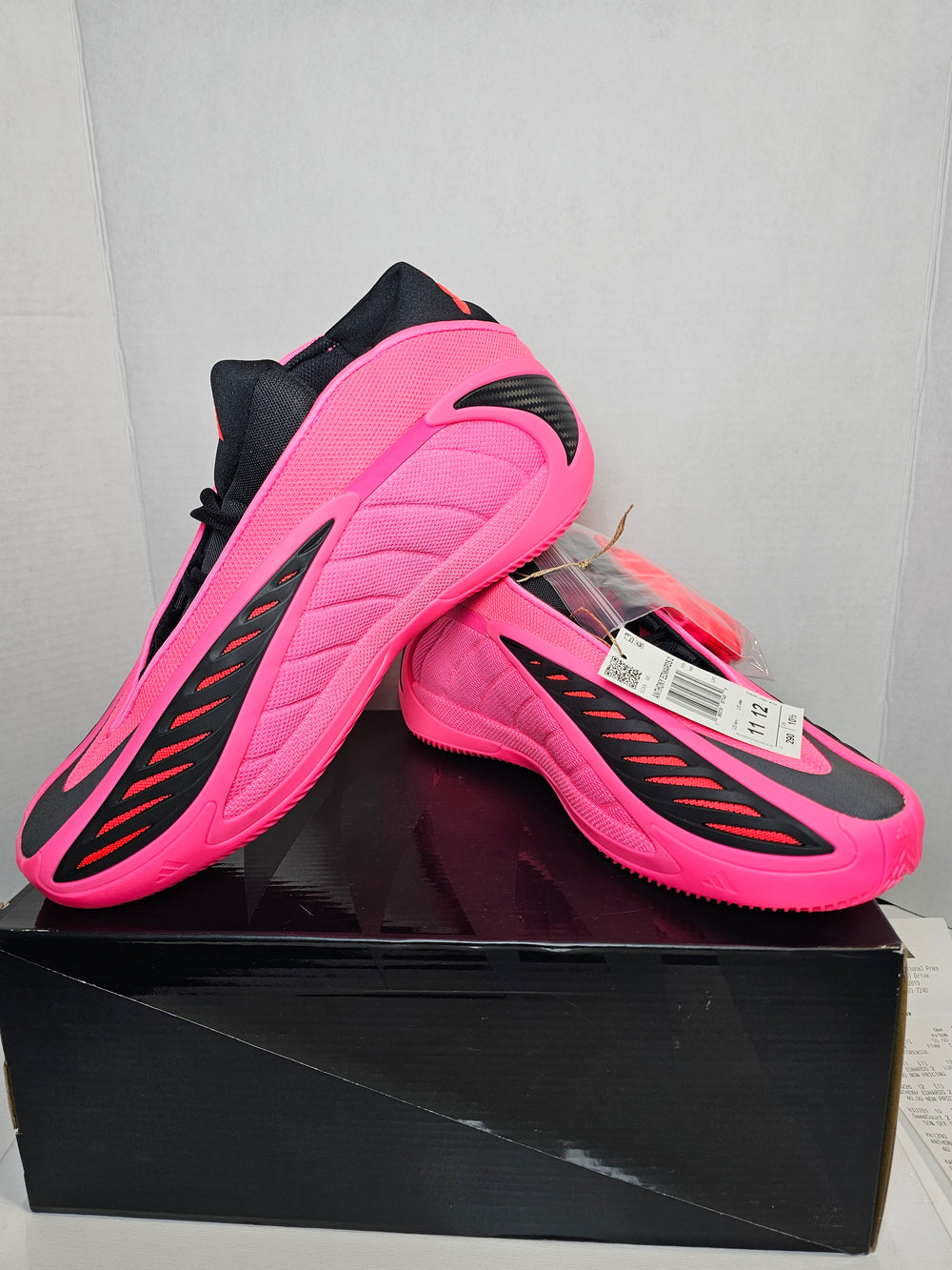 adidas AE 2 Anthony Edwards Lucid Pink Black KJ2363 Men's Size 11 New
