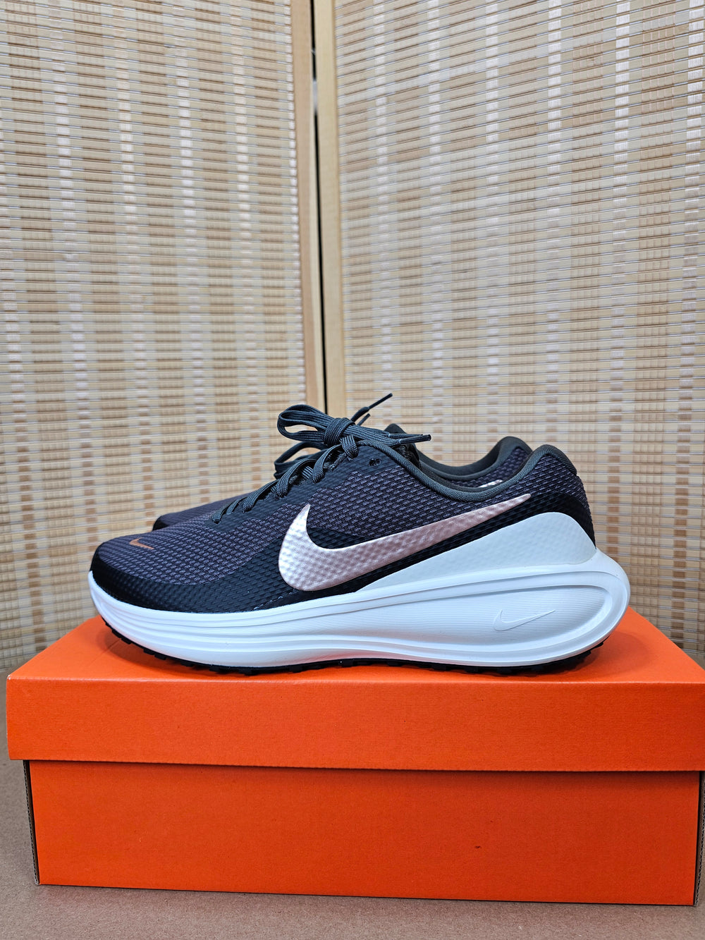 Nike Revolution 8 Women’s HJ8485-200 Size 10 Medium Ash Metallic Bronze NIB