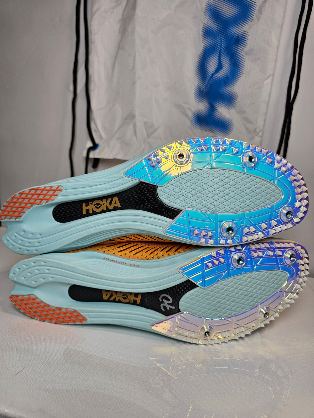 Hoka Cielo x LD Radiant Yellow/Camellia Carbon Fiber Track Spikes W14/M13 NWOB