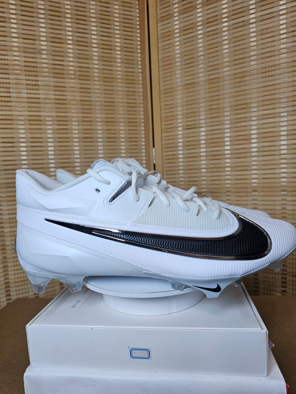 Nike Vapor Edge Elite 360 2 Football Cleats White Black FJ6125-100 US 15 Wide