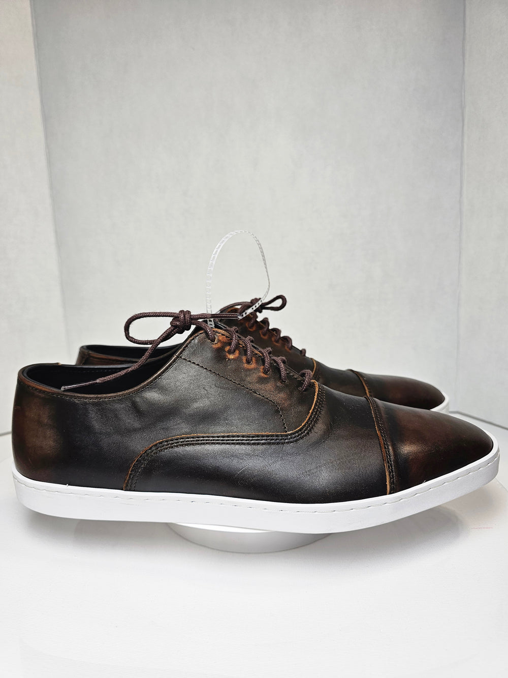Allen Edmonds Park Avenue Cap Toe Dress Sneaker Brown Leather Men's US 8 D