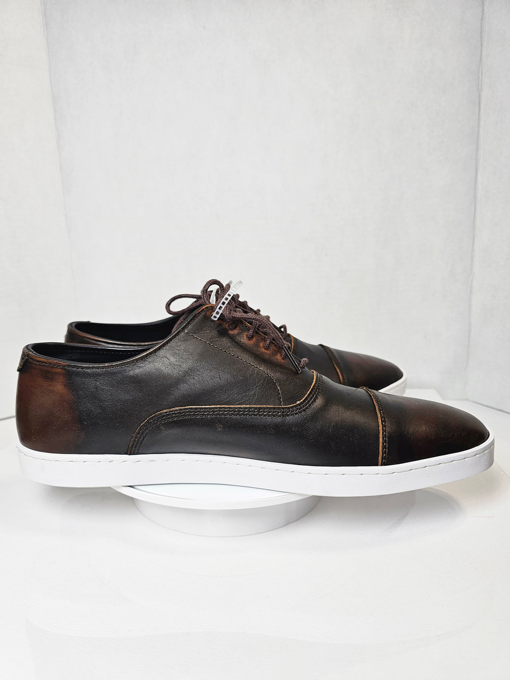 Allen Edmonds Park Avenue Cap Toe Dress Sneaker Brown Leather Men's US 8 D