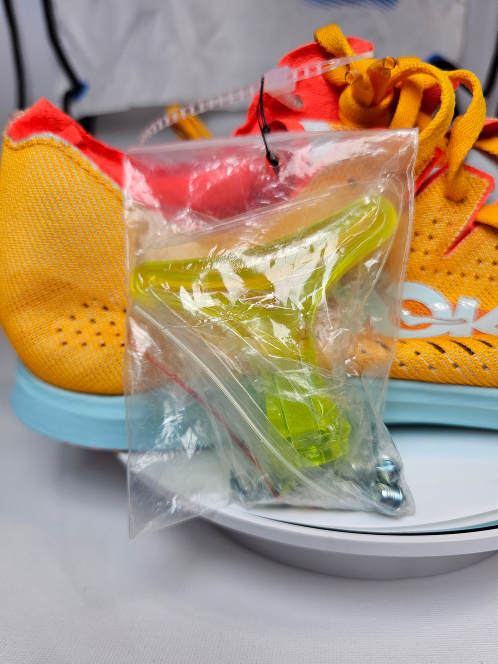 Hoka Cielo x LD Radiant Yellow/Camellia Carbon Fiber Track Spikes W14/M13 NWOB