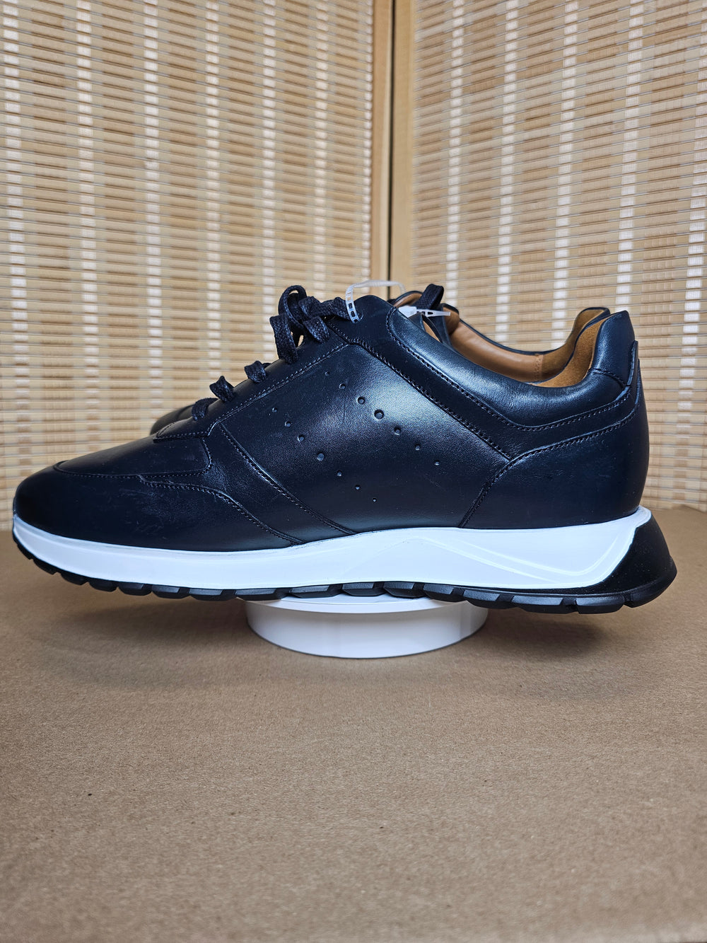 Allen Edmonds Everett Navy Leather Lace Up Sneakers Men’s 13 D