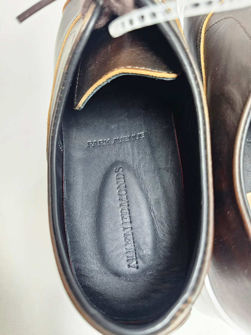 Allen Edmonds Park Avenue Cap Toe Dress Sneaker Brown Leather Men's US 8 D