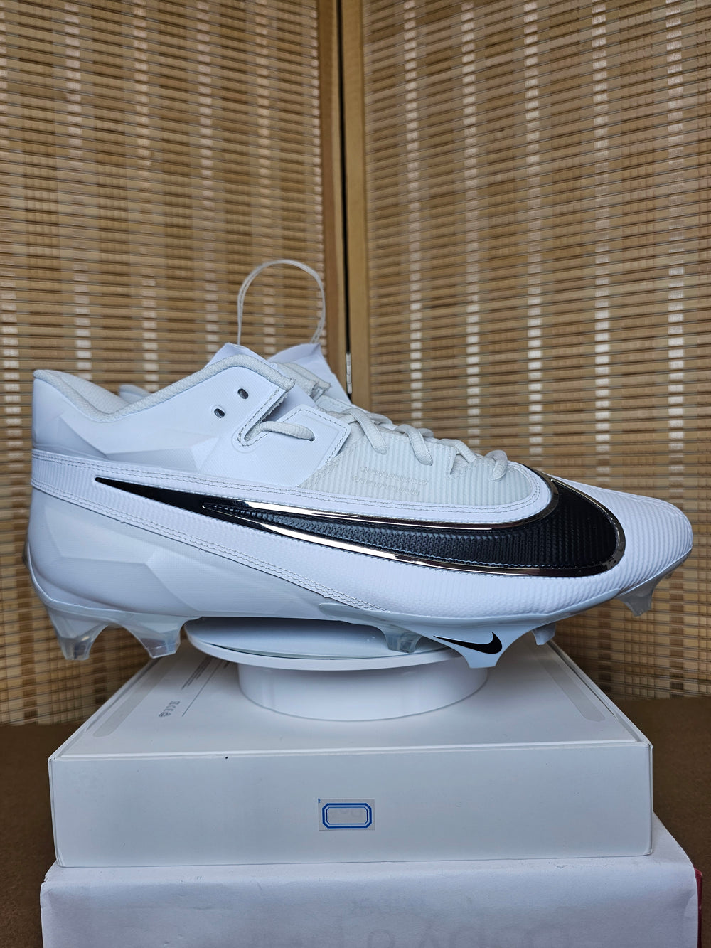 Nike Vapor Edge Elite 360 2 Football Cleats White Black FJ6125-100 US 15 Wide