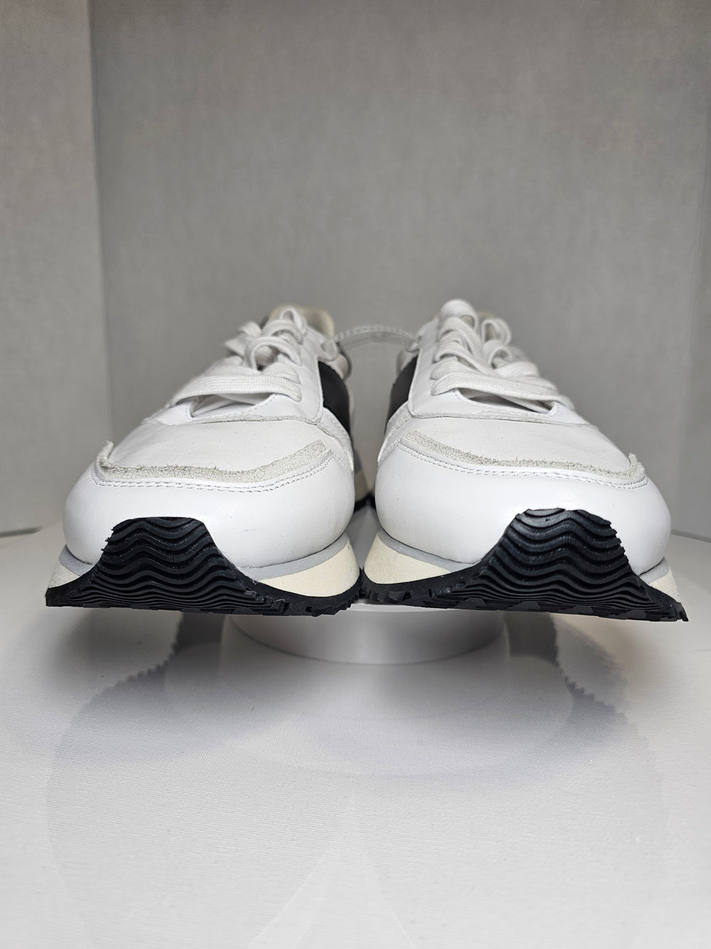 Kurt Geiger London Regan Sneakers Black White Leather Men's EU 42 UK 8 US 9