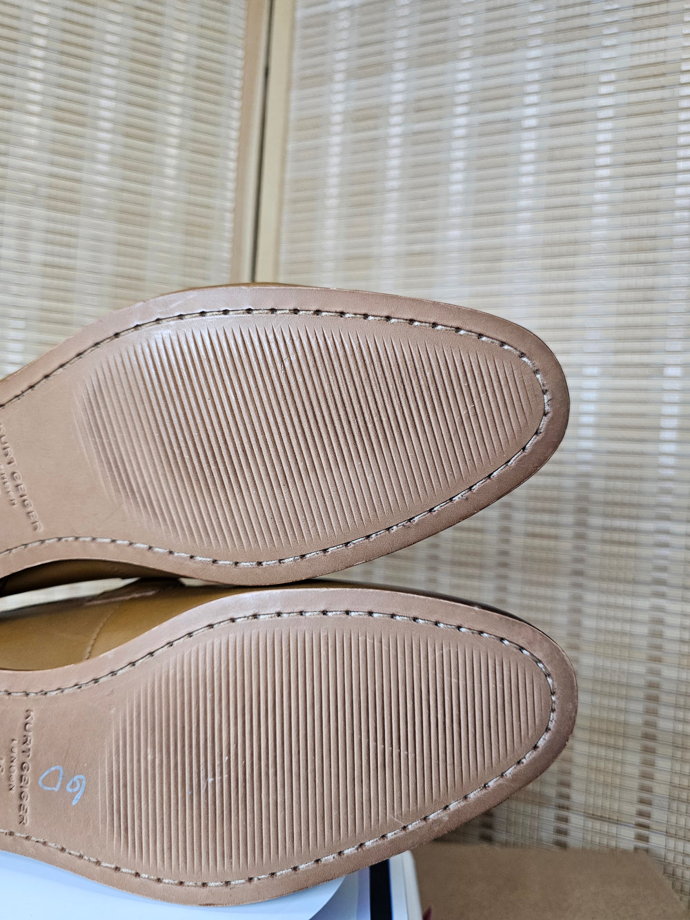 Kurt Geiger London Ali Woven Bit Loafers Men's Brown Leather US 11 EU 45 Portuga