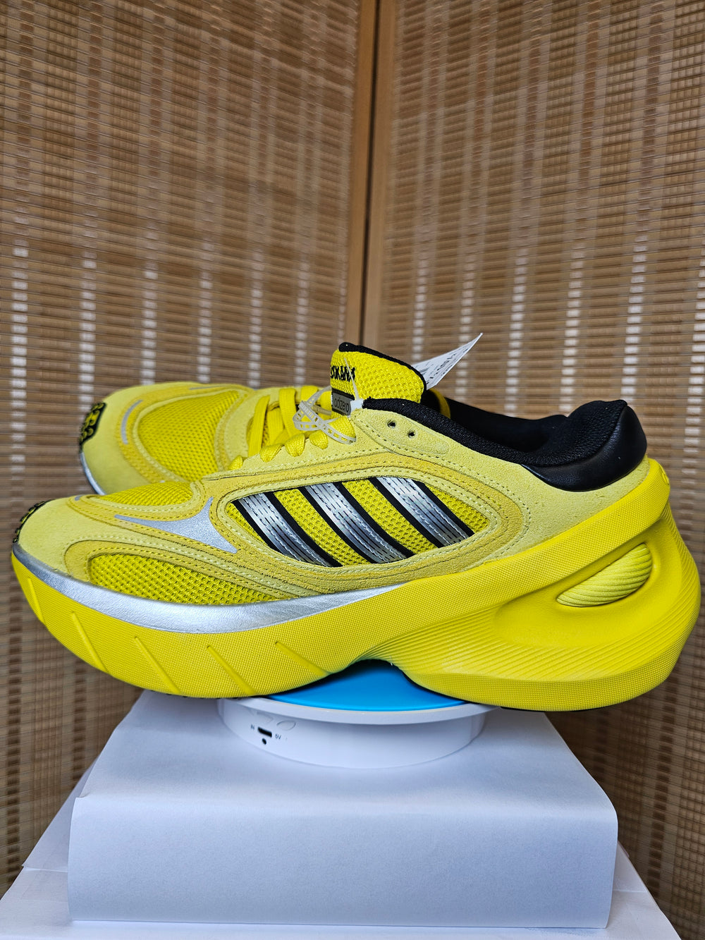Adidas Adizero Goukana JP7177 Yellow Light Yellow Men's Running Shoes Size 10.5