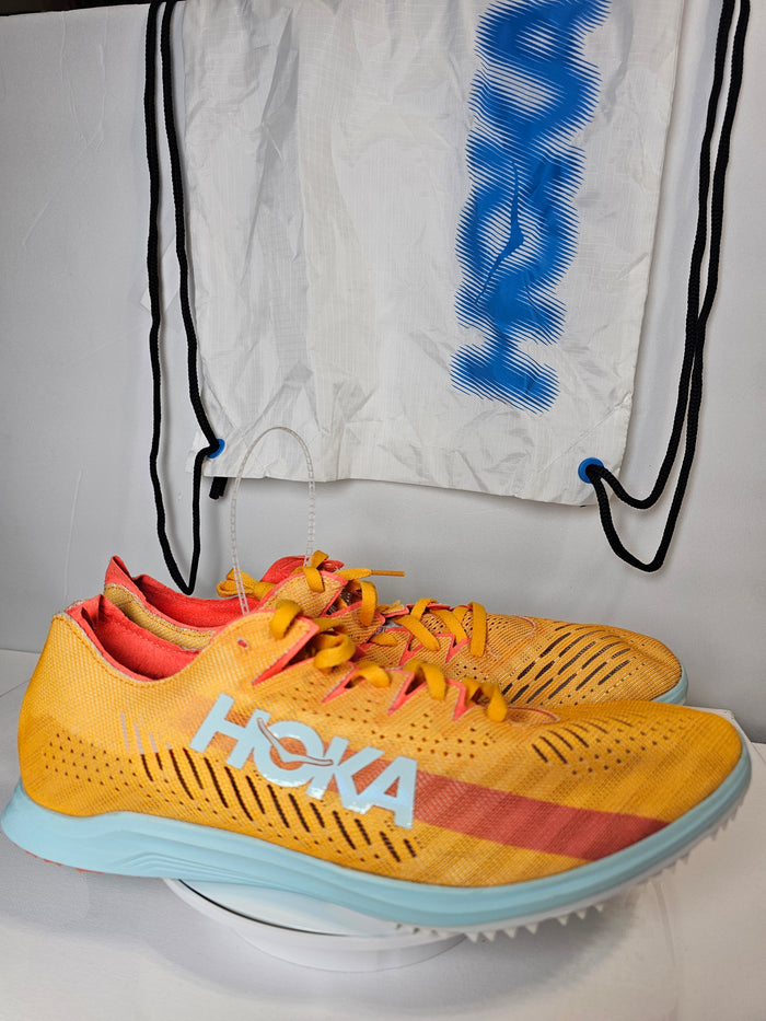 Hoka Cielo x LD Radiant Yellow/Camellia Carbon Fiber Track Spikes W14/M13 NWOB