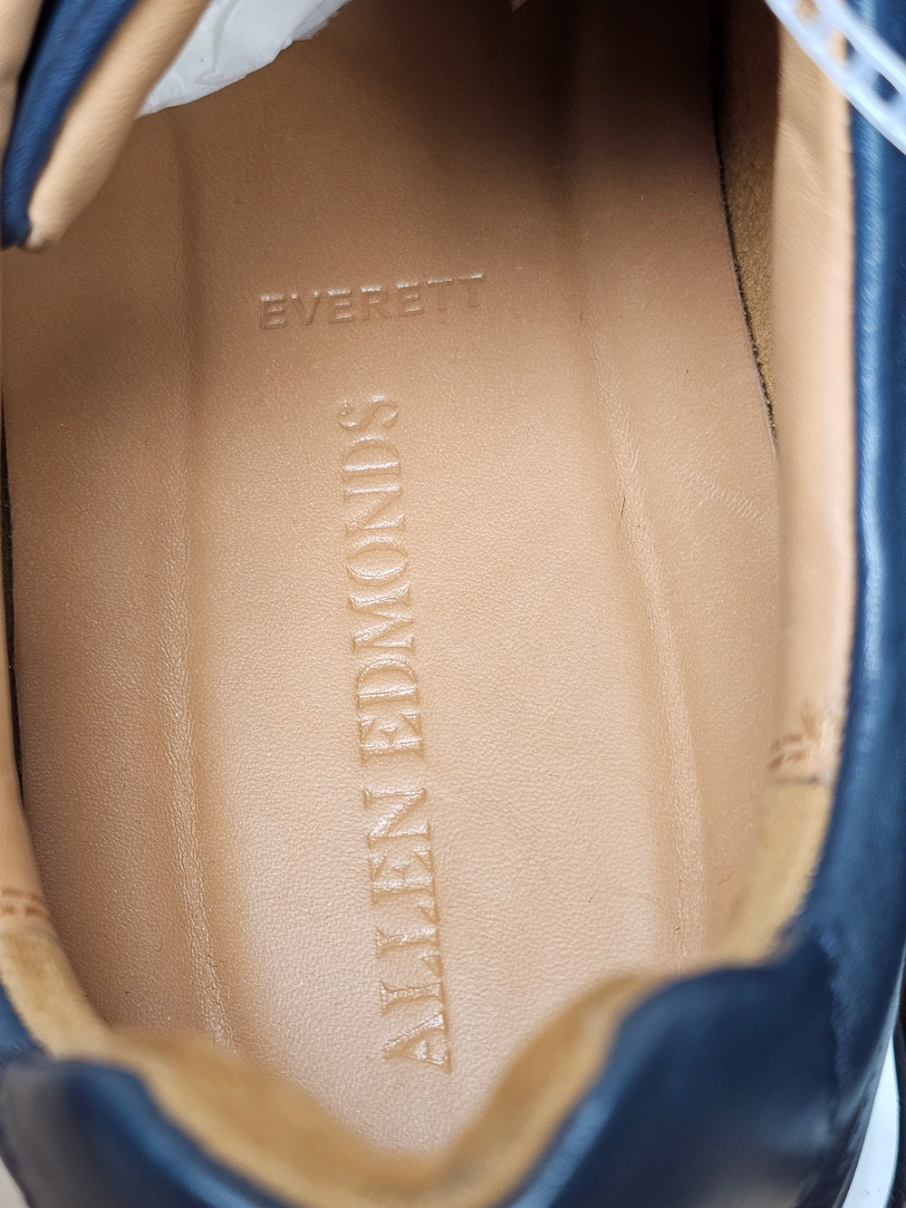 Allen Edmonds Everett Navy Leather Lace Up Sneakers Men’s 13 D