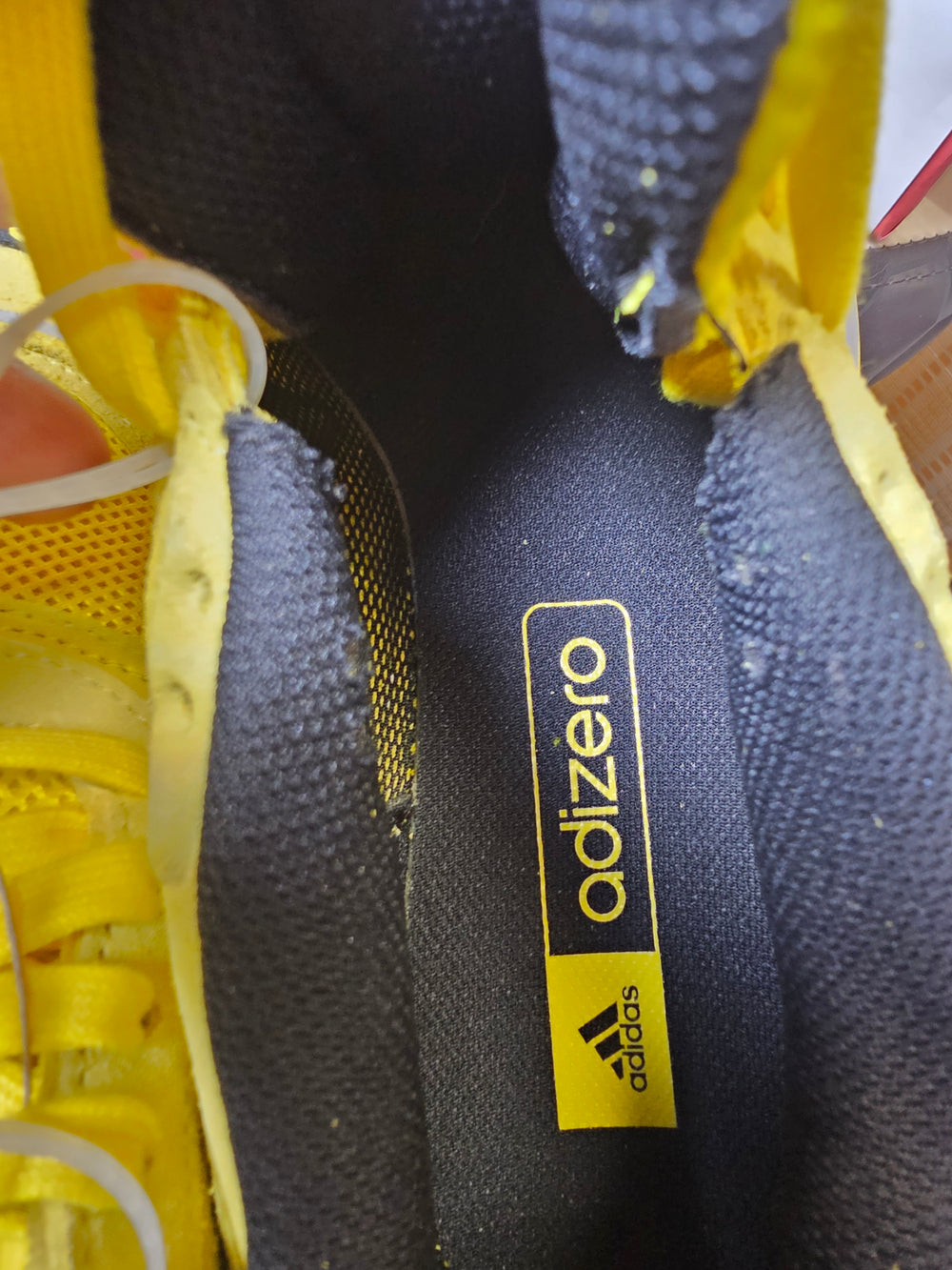 Adidas Adizero Goukana JP7177 Yellow Light Yellow Men's Running Shoes Size 10.5