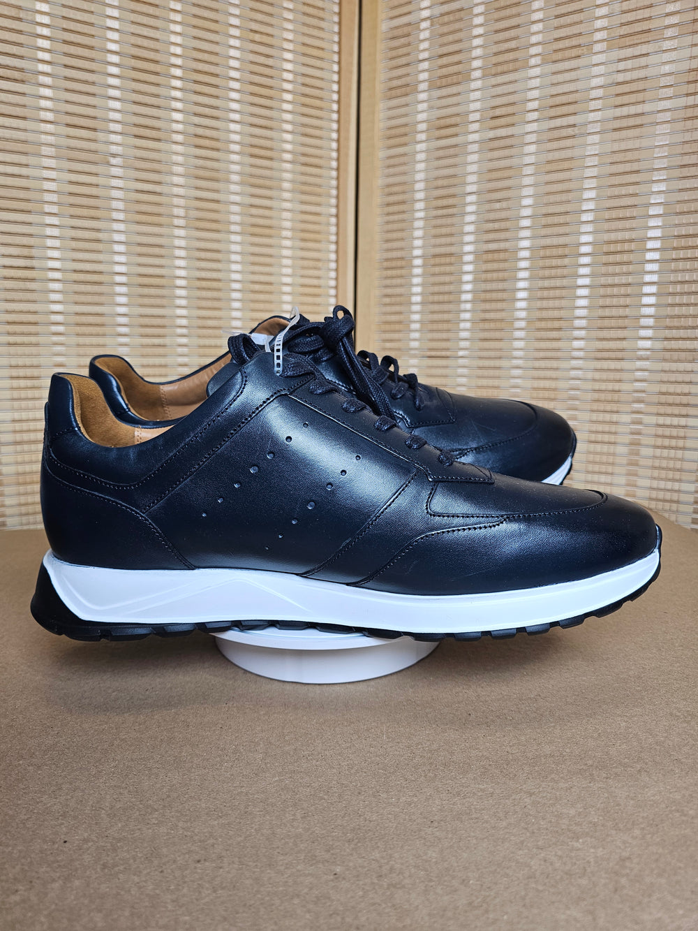 Allen Edmonds Everett Navy Leather Lace Up Sneakers Men’s 13 D