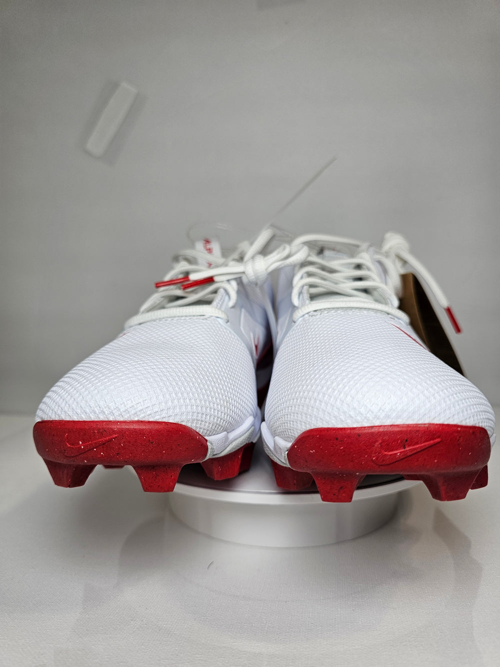 Nike Alpha Huarache 4 Elite Baseball Cleats White Red FN0028-102 Men's Size 11