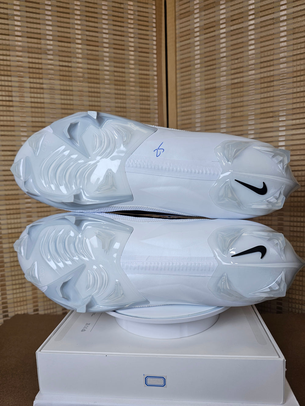 Nike Vapor Edge Elite 360 2 Football Cleats White Black FJ6125-100 US 15 Wide