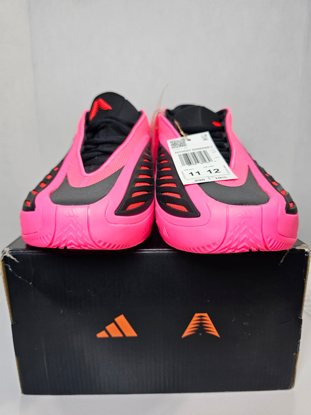 adidas AE 2 Anthony Edwards Lucid Pink Black KJ2363 Men's Size 11 New
