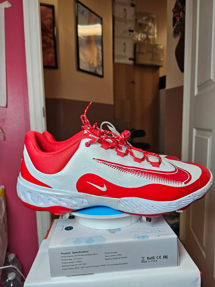 Nike Alpha Huarache Elite 4 Low Baseball Cleats Red White Men's 16 FD2745-109