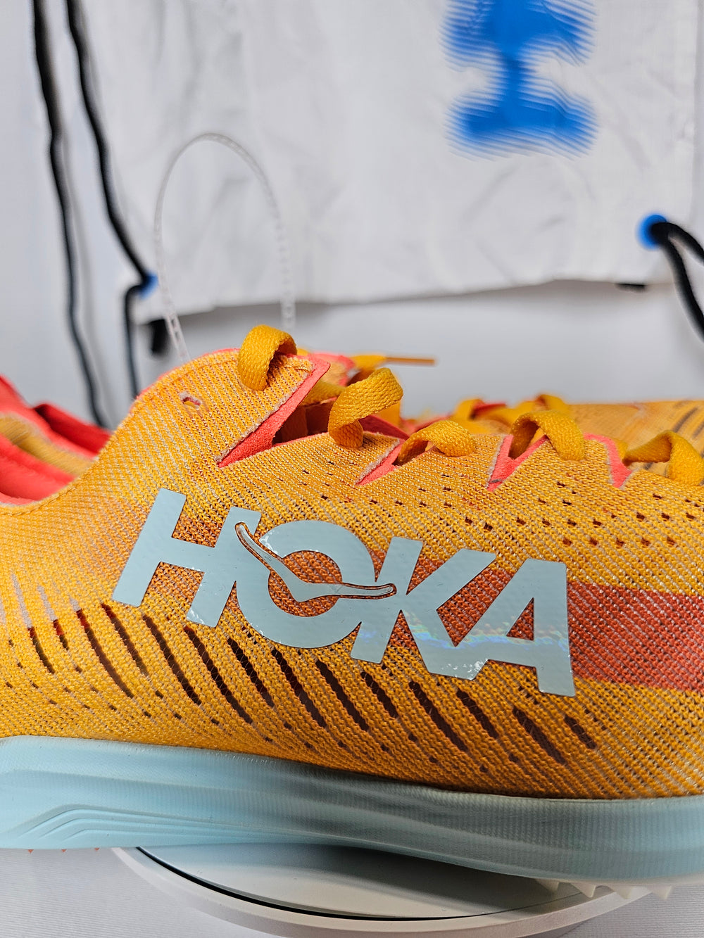 Hoka Cielo x LD Radiant Yellow/Camellia Carbon Fiber Track Spikes W14/M13 NWOB