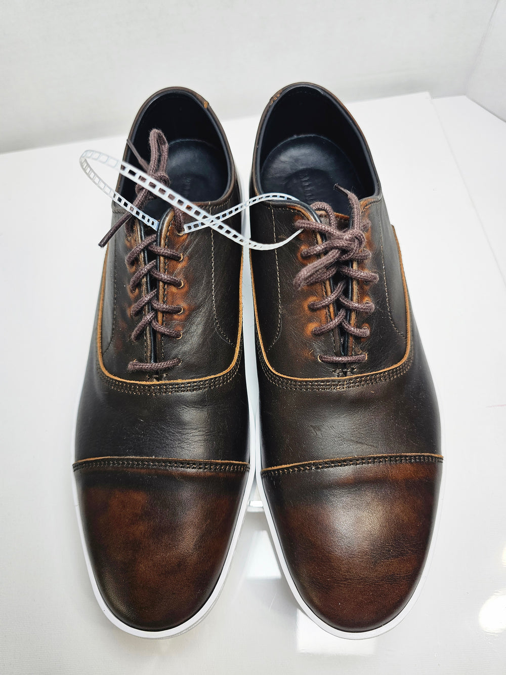 Allen Edmonds Park Avenue Cap Toe Dress Sneaker Brown Leather Men's US 8 D