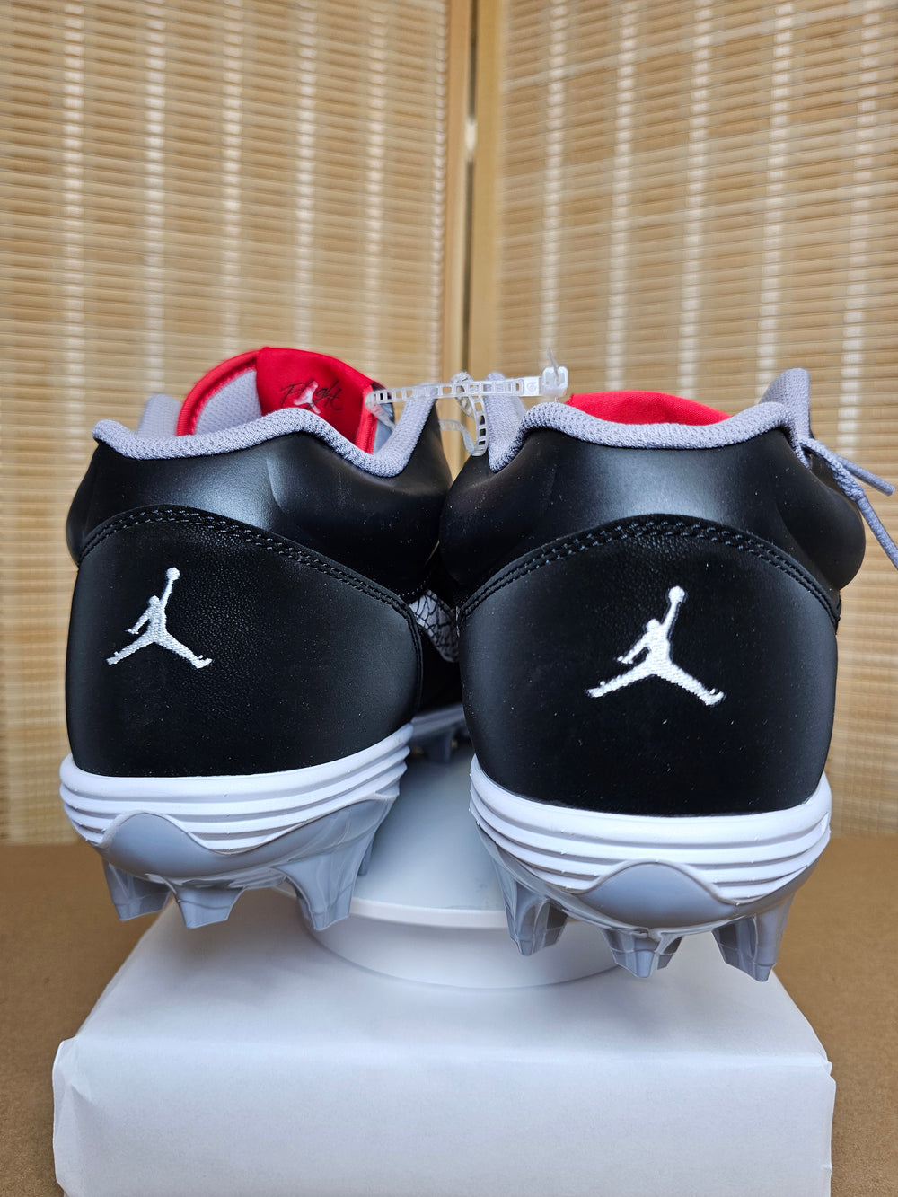 Jordan Stadium 90 TD Football Cleats Men’s 13 Black Cement HQ0210-060