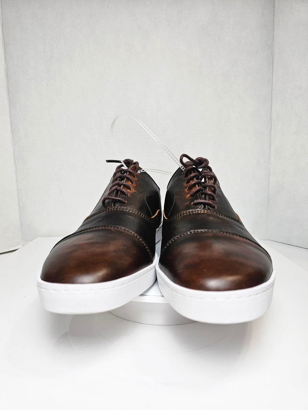 Allen Edmonds Park Avenue Cap Toe Dress Sneaker Brown Leather Men's US 8 D