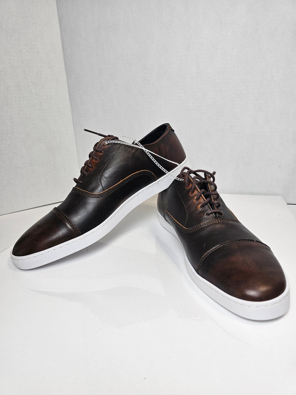 Allen Edmonds Park Avenue Cap Toe Dress Sneaker Brown Leather Men's US 8 D