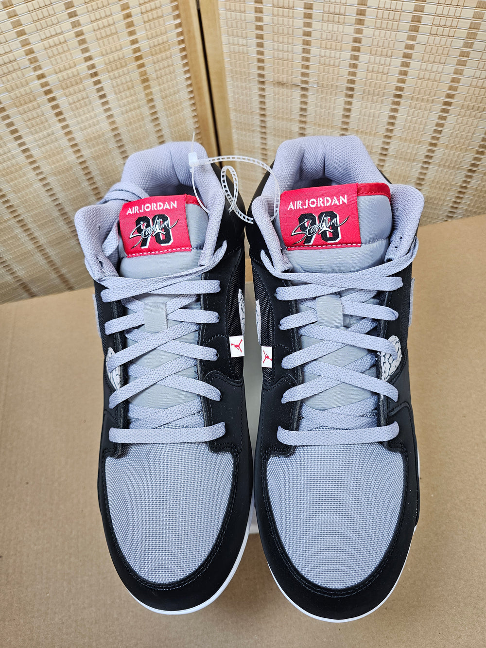 Jordan Stadium 90 TD Football Cleats Men’s 13 Black Cement HQ0210-060